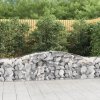 vidaXL Oblúkový gabionový kôš 5 ks 400x50x60/80 cm pozinkované železo