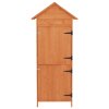 vidaXL Záhradná úložná skrinka, hnedá 42,5x64x190 cm