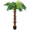 vidaXL Umelá palma Cycas s kvetináčom 160 cm zelená