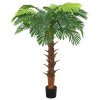 vidaXL Umelá palma Cycas s kvetináčom 160 cm zelená
