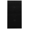 vidaXL Kancelárska skriňa čierna 90x40x180 cm oceľ