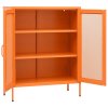 vidaXL Úložná skrinka oranžová 80x35x101,5 cm oceľ
