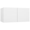 vidaXL Závesné TV skrinky 2 ks biele 60x30x30 cm