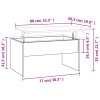 vidaXL Konferenčný stolík biely 80x50,5x41,5 cm spracované drevo