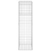 vidaXL Gabiónové koše/stĺpy 2 ks 50x50x180 cm železo