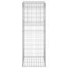 vidaXL Gabiónové koše/stĺpy 2 ks 50x50x140 cm železo