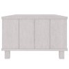 vidaXL Konferenčný stolík HAMAR, biely 100x55x35 cm, borovica