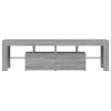 vidaXL TV skrinka s LED svetlami sivá sonoma 140 x 36,5 x 40 cm