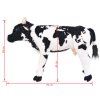 vidaXL Stojaca plyšová hračkárska kravička, čierno biela XXL