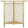 vidaXL Rohová pergola s lavičkou 166x81x174 cm impregnovaná borovica