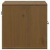 vidaXL Nástenná skrinka medovo-hnedá 31,5x30x30 cm masívna borovica