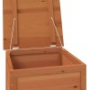 vidaXL Vonkajší box na vankúše hnedý 50x50x56 cm jedľový masív