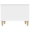 vidaXL Konferenčný stolík biely 60x44,5x45 cm spracované drevo