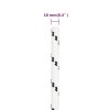 vidaXL Pracovné lano biele 10 mm 100 m polyester