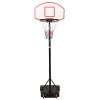 vidaXL Basketbalový stojan biely 216-250 cm polyetén