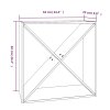 VidaXL Skrinka na víno sivá 62x25x62 cm masívna borovica