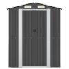 vidaXL Záhradná kôlňa antracitová 192x108x223 cm pozinkovaná oceľ