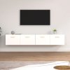 vidaXL Nástenné skrinky 2 ks biele 100x36,5x35 cm spracované drevo