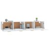 vidaXL Nástenné skrinky 2 ks biele 100x36,5x35 cm spracované drevo