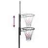 vidaXL Basketbalový stojan priehľadný 280-350 cm polykarbonát