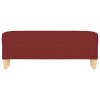vidaXL Lavička vínovo-červená 100x35x41 cm látka