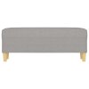 vidaXL Lavička bledosivá 100x35x41 cm látka