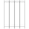 vidaXL 4-panelový paraván biely 160x220 cm látkový