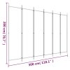 vidaXL 6-panelový paraván hnedá 300x200 cm látkový