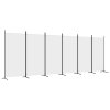 vidaXL 6-panelový paraván biely 520x180 cm látkový