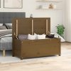 vidaXL Úložný box medovo-hnedý 110x50x45,5 cm masívna borovica