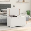 vidaXL Úložný box biely 80x40x45,5 cm masívna borovica