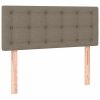 vidaXL Posteľný rám boxsping s matracom sivohnedý 80x200 cm látka