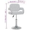 vidaXL Otočné jedálenské stoličky 2 ks biele umelá koža