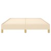 vidaXL Posteľ bez matraca krémová 140x200 cm látka