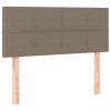 vidaXL Posteľný rám boxsping s matracom sivohnedý 90x200 cm látka