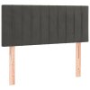 vidaXL Posteľný rám boxspring s matracom tmavosivý 100x200 cm zamat