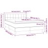 vidaXL Posteľný rám boxspring s matracom čierny 140x200 cm látka