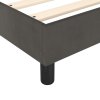 vidaXL Posteľný rám boxspring s matracom tmavosivý 160x200 cm zamat