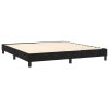 vidaXL Posteľný rám boxspring s matracom čierny 160x200 cm zamat