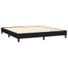 vidaXL Posteľný rám boxspring s matracom čierny 160x200 cm látka