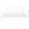 vidaXL Posteľný rám biely kovový 180x200 cm