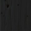 vidaXL Posteľný rám čierny borovicový masív 90x200 cm