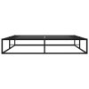 vidaXL Posteľný rám, čierny, kov 200x200 cm
