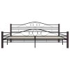 vidaXL Posteľný rám, čierny, kov 200x200 cm