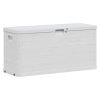 vidaXL Záhradný úložný box 280 l, svetlosivý