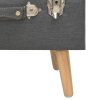 vidaXL Úložná stolička 40 cm tmavosivá látková