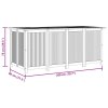vidaXL Záhradný úložný box 200x80x75 cm masívne akáciové drevo