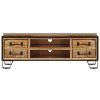 vidaXL TV skrinka z mangového dreva so zásuvkami 120x30x40 cm