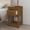 vidaXL Nočné stolíky 2 ks medovohnedé 40x35x61,5 cm borovicový masív