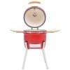 vidaXL Kamado gril s udiarňou keramika 81 cm